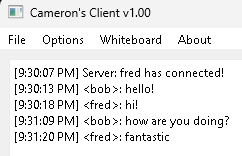 Project Client-server chat application